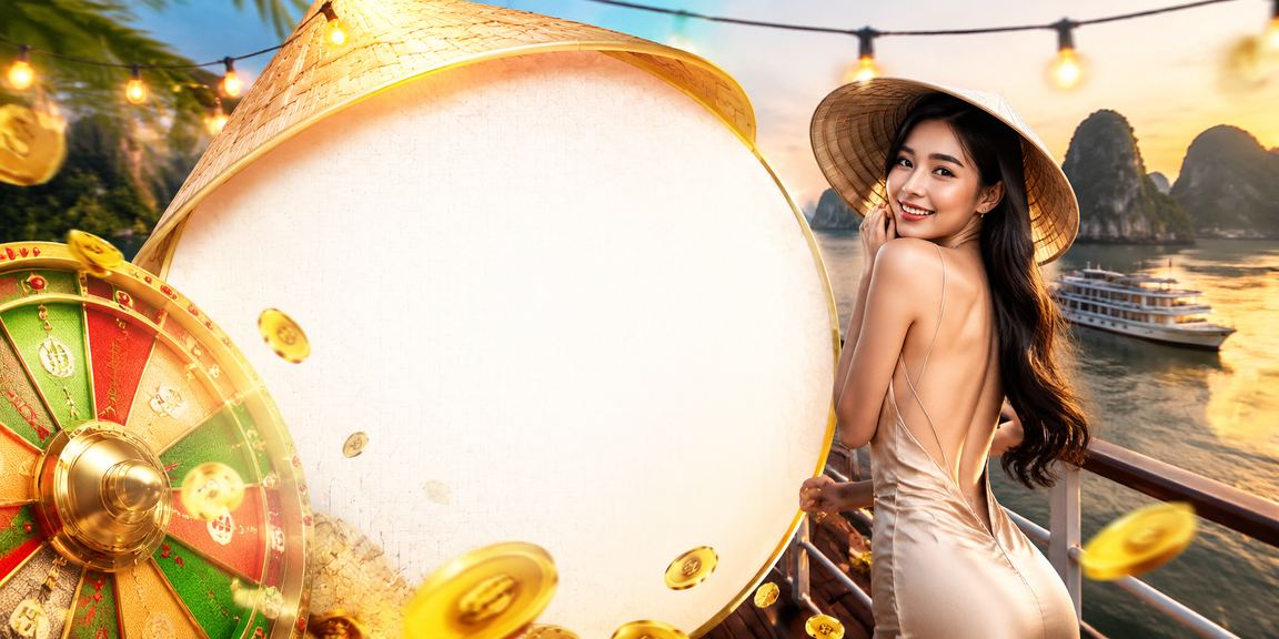 Trò chơi roulette kết hợp nét văn hóa nón lá tại vịnh Hạ Long